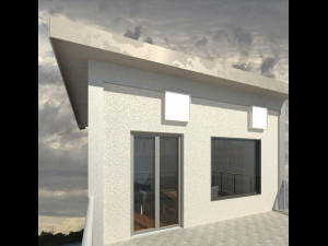 Modular Metal House Model 3D