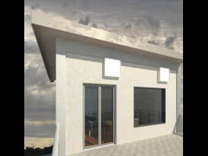 Modular Metal House 3D Model