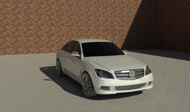 Mercedes-Benz C-Class W204 3D Модель .c4d .max .obj .3ds .fbx .stl .blend 