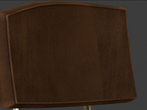 livingroom chair oldtype with texture Model 3D