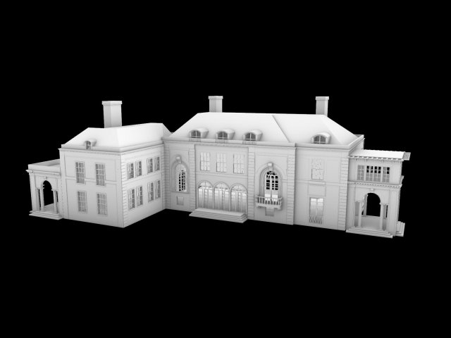elm court residence 3Dプリントモデル .c4d .max .obj .3ds .fbx .stl .blend 