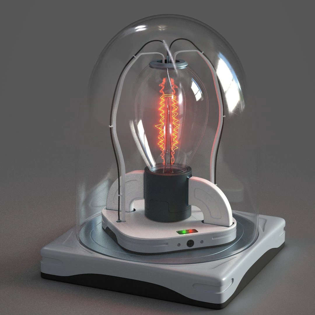 sci-fi eco lamp 01 3D Model .c4d .max .obj .3ds .fbx .stl .blend 