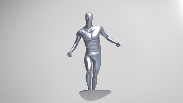 silver surfer 3D Model .c4d .max .obj .3ds .fbx .stl .blend 