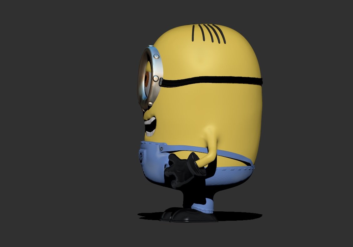 Minion 3d Model In Cartoon 3dexport