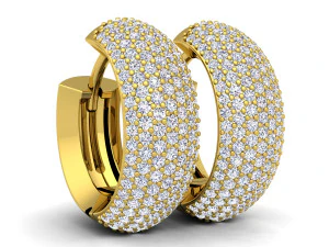 fancy earring for vintage woman 3D Model