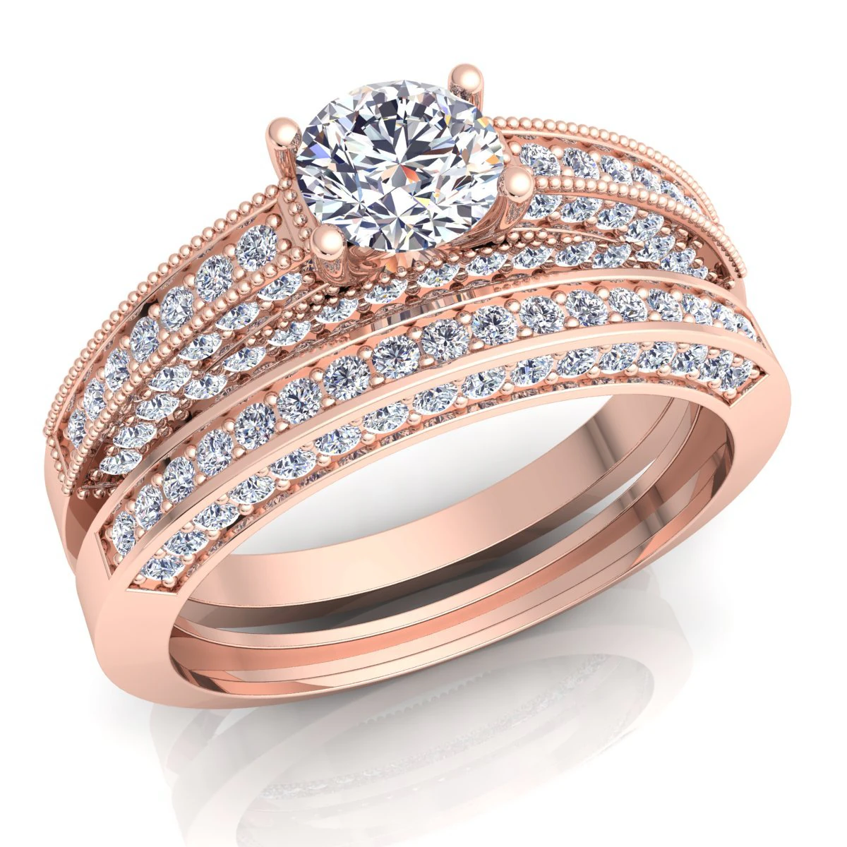 couple wedding diamond set 3D Model .c4d .max .obj .3ds .fbx .stl .blend 