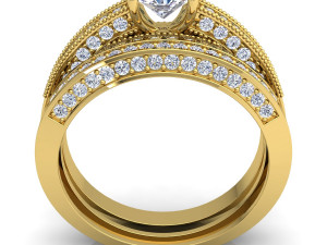 couple wedding diamond set Modèle 3D