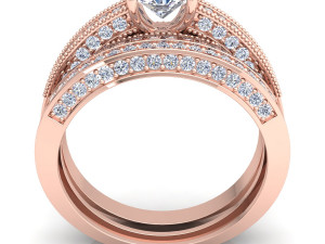 couple wedding diamond set Modèle 3D