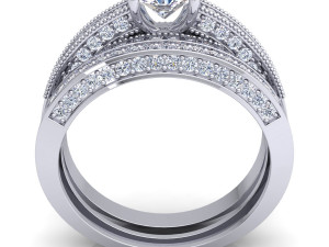 couple wedding diamond set Modèle 3D