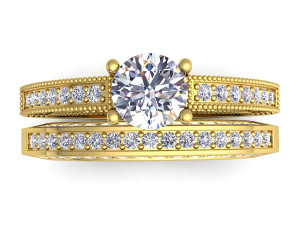 couple wedding diamond set Modèle 3D