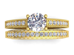 couple wedding diamond set 3D Model