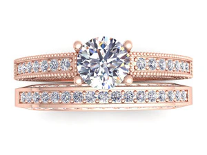couple wedding diamond set 3D Model