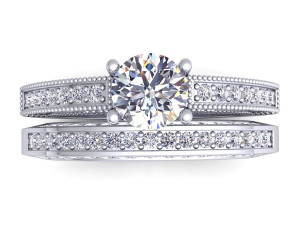 couple wedding diamond set Modèle 3D
