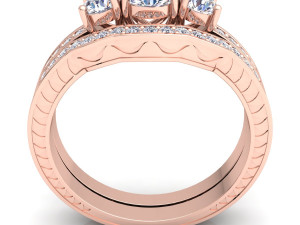 wedding set ring 3D 모델