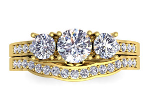 wedding set ring 3D 모델