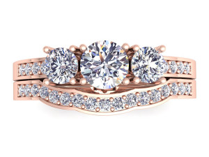 wedding set ring 3D 모델