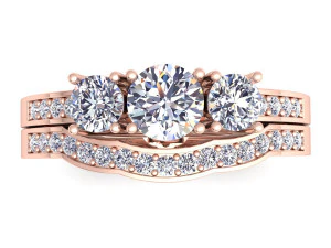 wedding set ring 3D Model