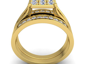 fancy woman wedding set 3D Model