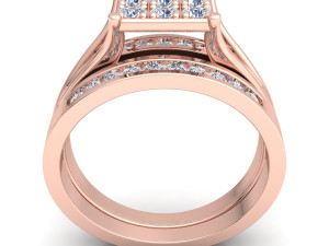 fancy woman wedding set 3D Model