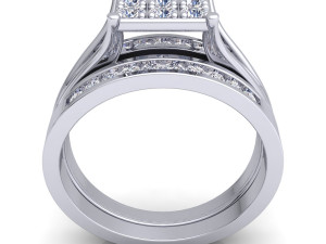 fancy woman wedding set 3D Model