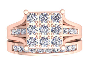 fancy woman wedding set 3D Model