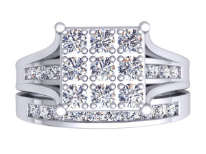 fancy woman wedding set 3D Model