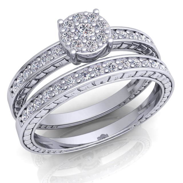 wedding fancy diamond ring Modelo 3D .c4d .max .obj .3ds .fbx .stl .blend 