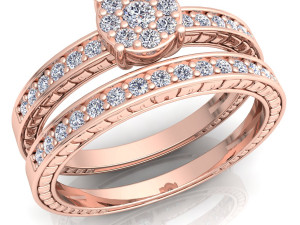 wedding fancy diamond ring Modelo 3D