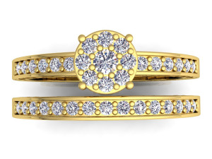 wedding fancy diamond ring Modelo 3D