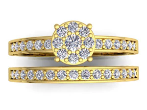 wedding fancy diamond ring 3D Model