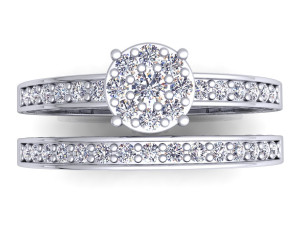 wedding fancy diamond ring Modelo 3D