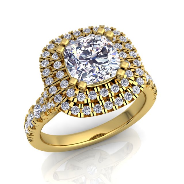 luxury diamond ring Model 3D .c4d .max .obj .3ds .fbx .stl .blend 