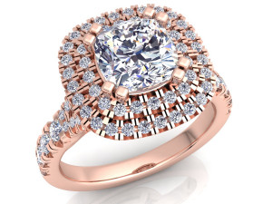 luxury diamond ring Model 3D
