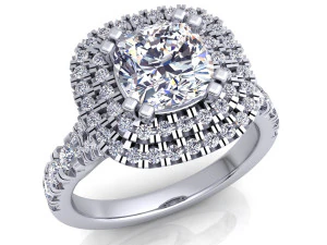 luxury diamond ring 3D Model
