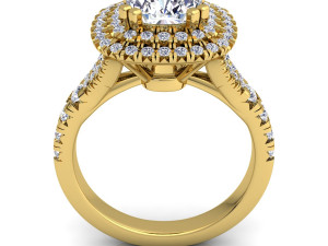 luxury diamond ring Model 3D