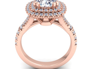 luxury diamond ring Model 3D