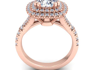 luxury diamond ring 3D Model