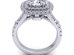 luxury diamond ring Model 3D