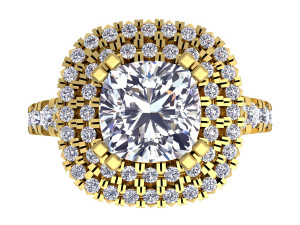 luxury diamond ring Model 3D