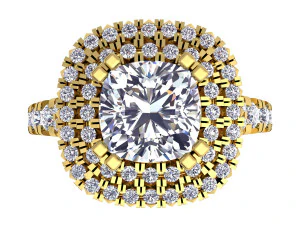 luxury diamond ring 3D Model