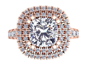 luxury diamond ring Model 3D