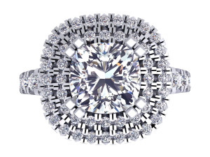 luxury diamond ring Model 3D