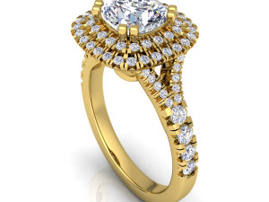 luxury diamond ring Model 3D