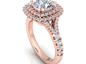 luxury diamond ring Model 3D