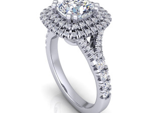 luxury diamond ring Model 3D
