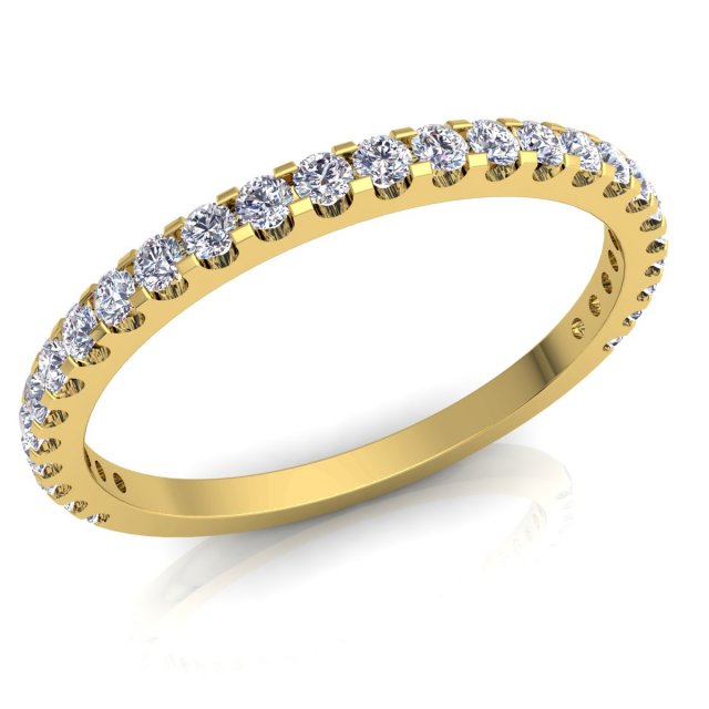 half eternity diamond ring 3D Модель .c4d .max .obj .3ds .fbx .stl .blend 