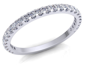 half eternity diamond ring 3D Модель