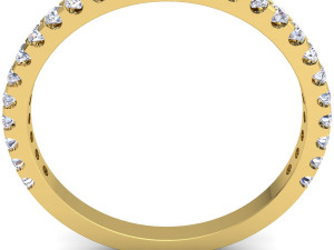half eternity diamond ring 3D Модель