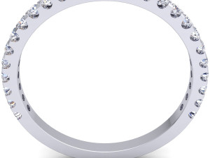 half eternity diamond ring 3D Модель