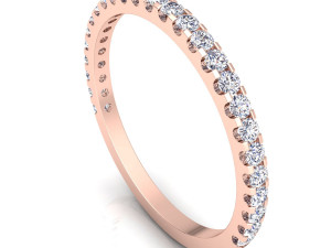 half eternity diamond ring 3D Модель